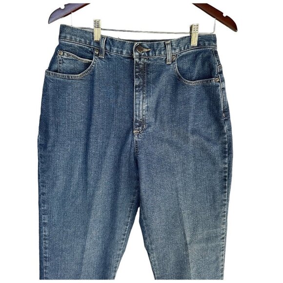 Crazy Horse‎ Jeans High Rise Medium Wash Straight Leg Women's Size 12 VTG - Picture 2 of 11